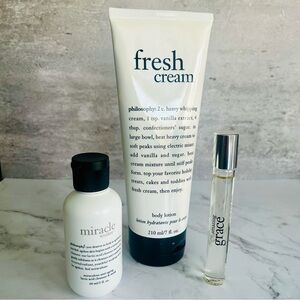 SALE! Philosophy Fresh Cream, Miracle Worker, and Amazing Grace Set